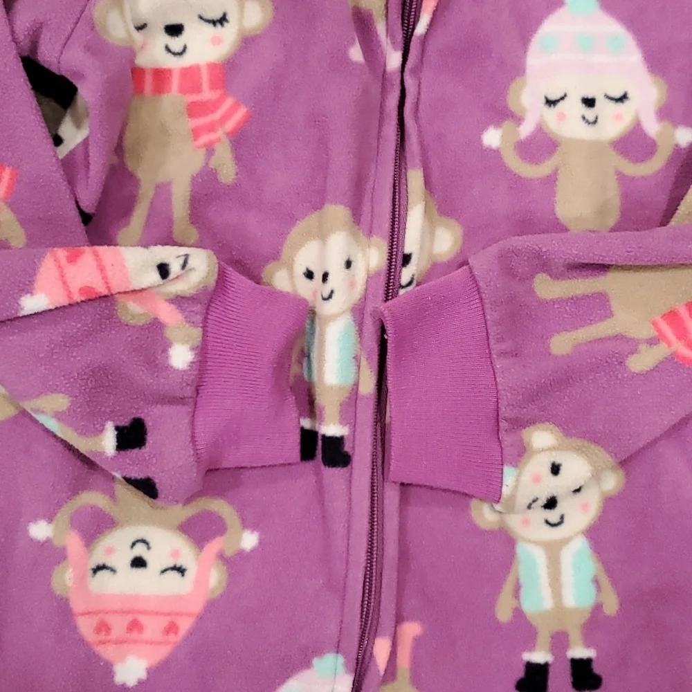 Carter Zip Up Full Body Pajamas Size 4T